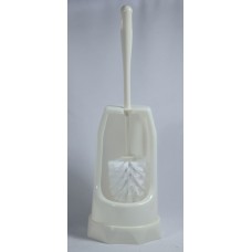 Stiff Toilet Brush with Open Holder